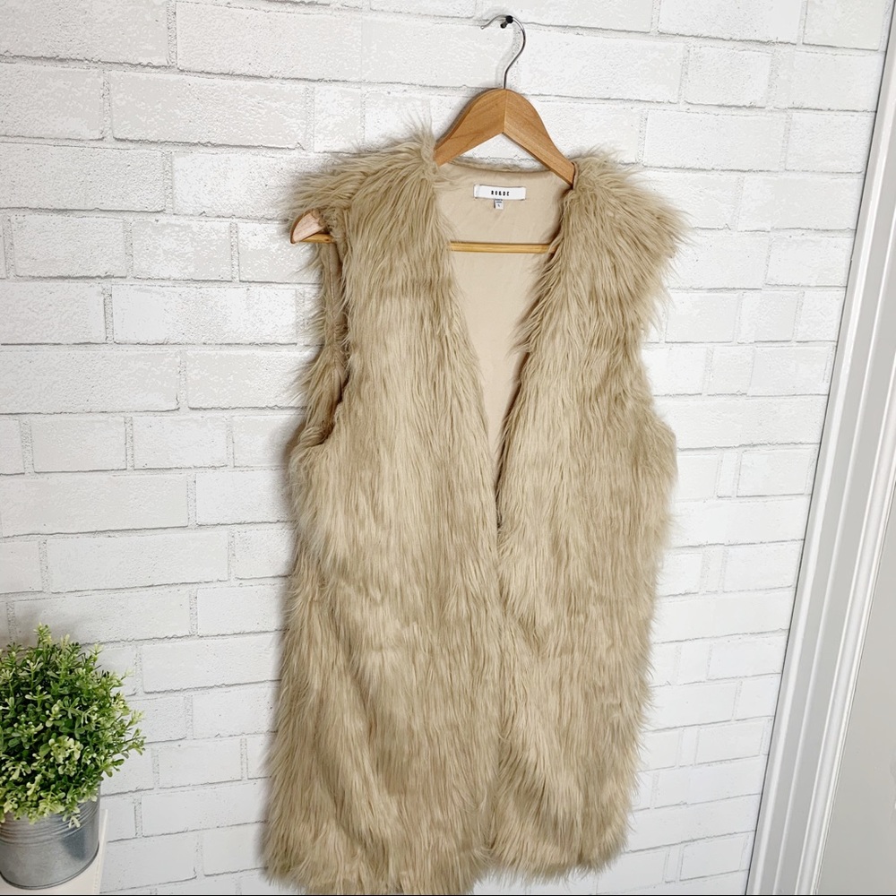 Ro & De Faux Fur Vest - Picture 5 of 7